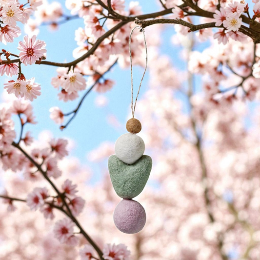Felt Wool Hanging Heart Freshener