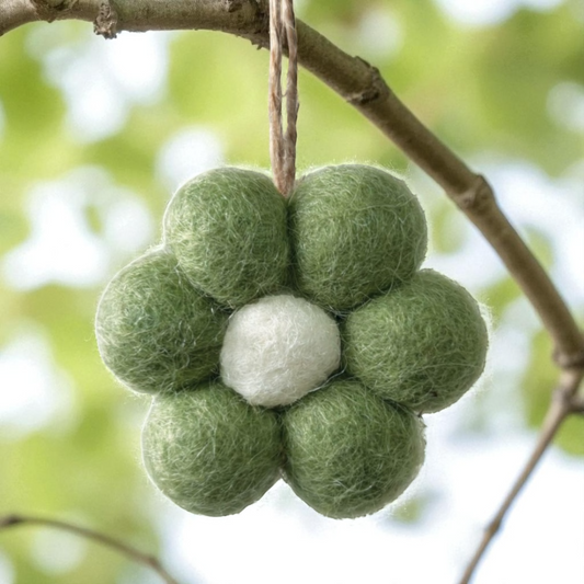 Felt Wool Flower Freshener