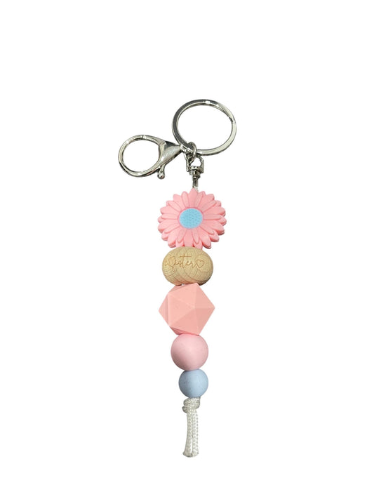 Pink Daisy Sister - Keyring & Pen Set